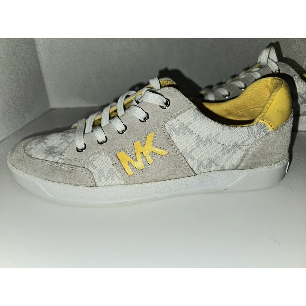 Michael Kors Yellow, Gray and Cream Sneakers